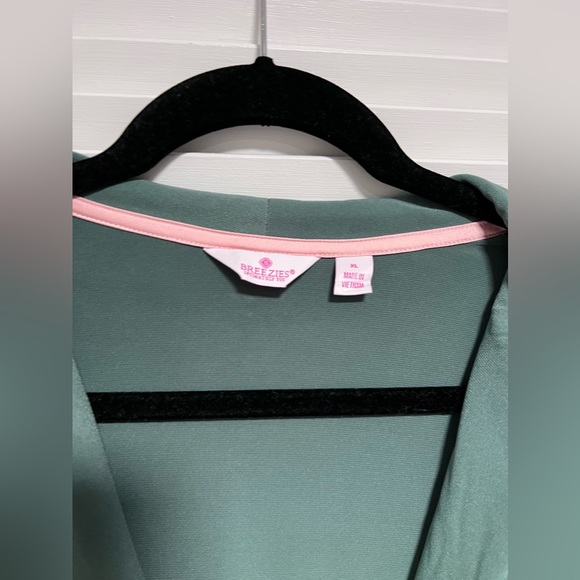 Breezies Lounge Robe w/ Satin Trim XL - Picture 3 of 4